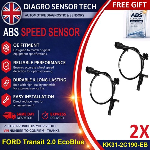 Rear rh abs speed - 2x, lh