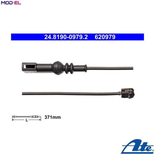 Warning contact brake pad - pad, wear