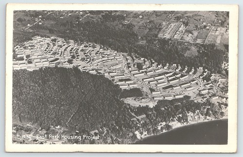 Postcard rppc east park - rppc,