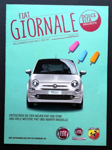Brochure fiat giornale edition - brochure,
