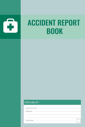 Accident report book - report, book: