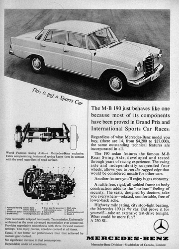 1964 mercedes benz - 190, sedan