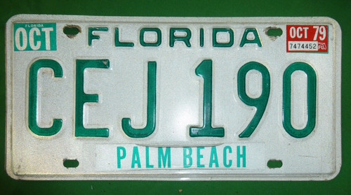 Vintage florida license - license, plate