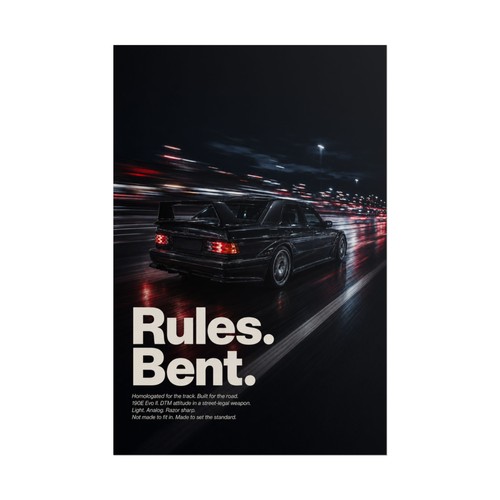 Mercedes 190e evo poster - evo,