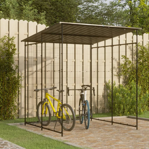 Bicycle shed black grey - bicycle, black/grey