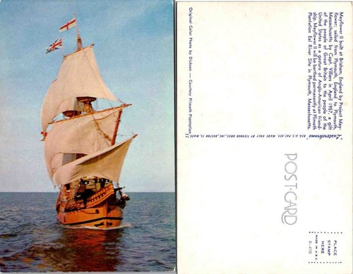 Vtg postcard mayflower ii - postcard,