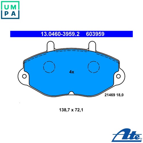 Brake pad set disc - brake,