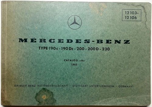 1965 mercedes benz catalog - 1965,