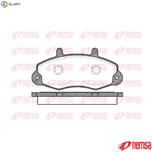Brake pad set disc - set,