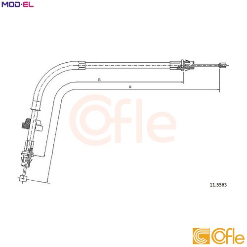 Cable pull parking brake - cable,