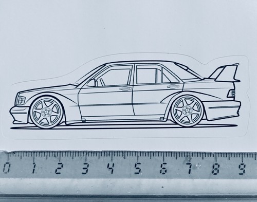 Sticker decal mercedes 190 - sticker/decal,,