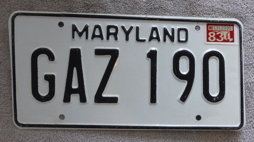 Vintage maryland license plate - maryland,