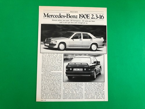 1984 mercedes benz 190e 16 - mercedes, 2.3