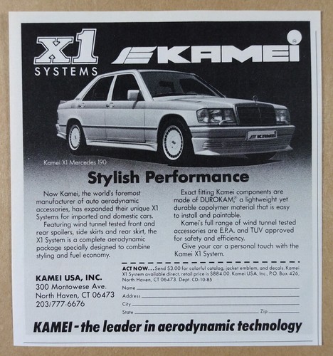 1985 kamei mercedes benz - x1, mercedes-benz